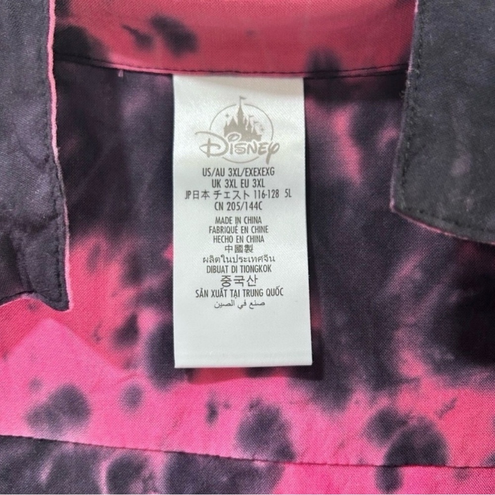 Disney Pink and Black Tie-Dye Shirt - Picture 9 of 15